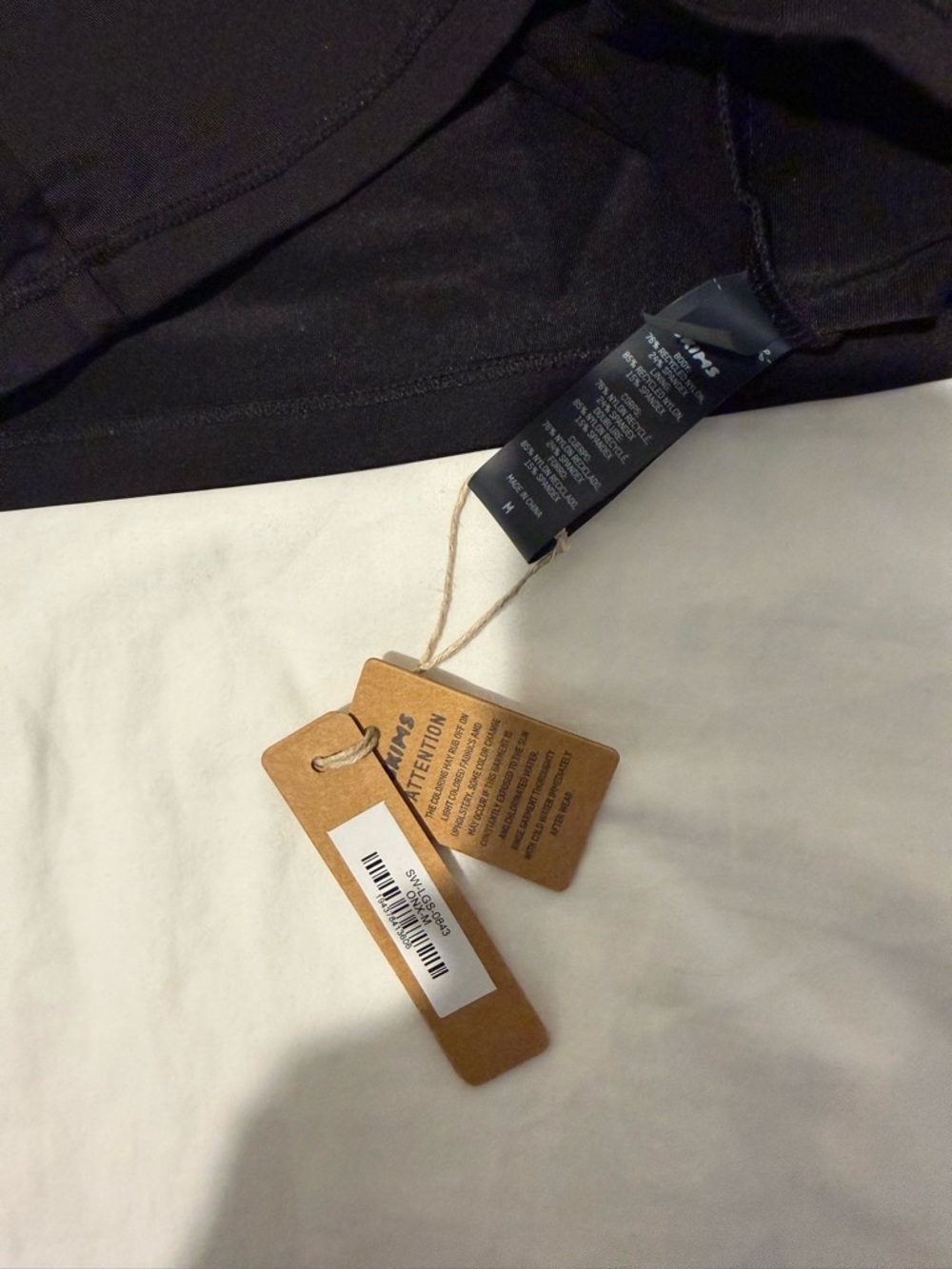 SKIMS Black Long Sleeve SWIM Top - Picture 3 of 7